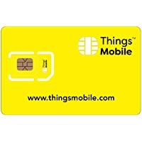 Los mejores  - Tarjeta SIM PREPAGO de DATOS sin PIN y PUK- Things Mobile - cobertura global- red multioperador GSM-2G-3G-4G- sin costes…